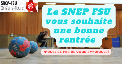 Le SNEP FSU vous souhaite une bonne rentrée
